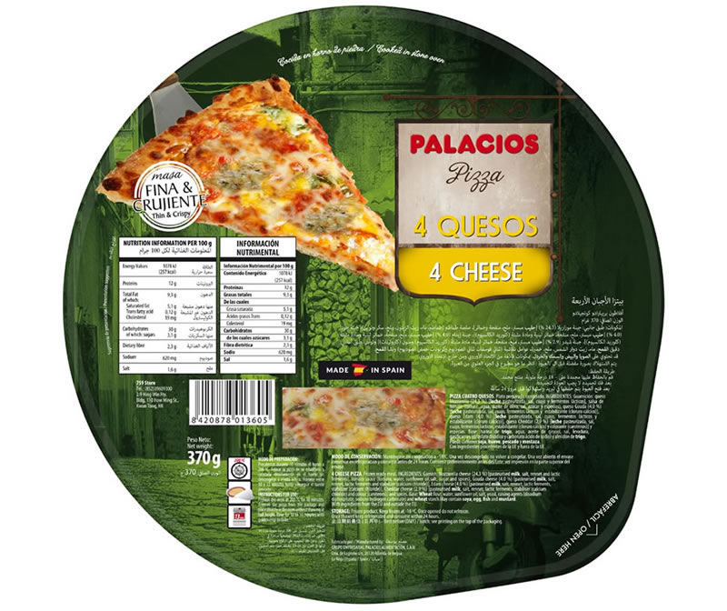 Pizza 4 Quesos Al Horno