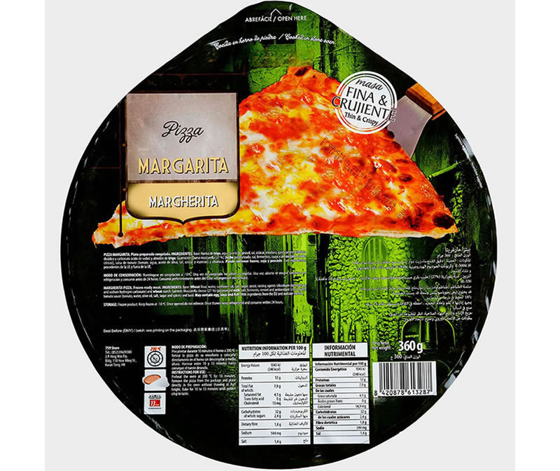 Pizza Margarita Al Horno