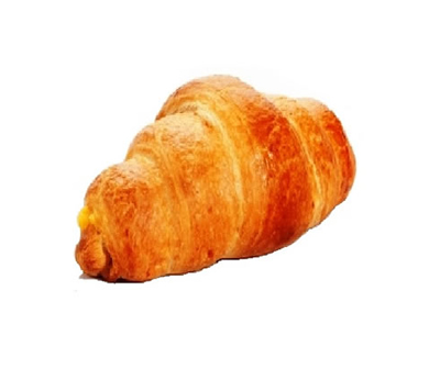 Croissant enrollado con huevo