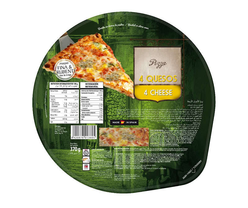 Gama Retail Pizza 4 Queijos