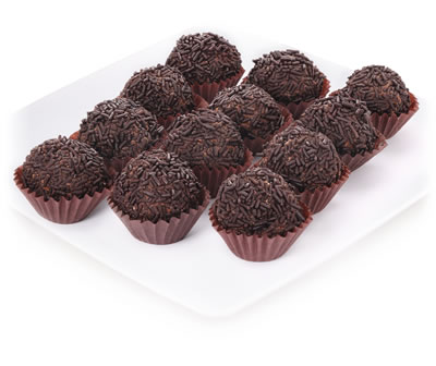 Brigadeirinhos de chocolate y cacao
