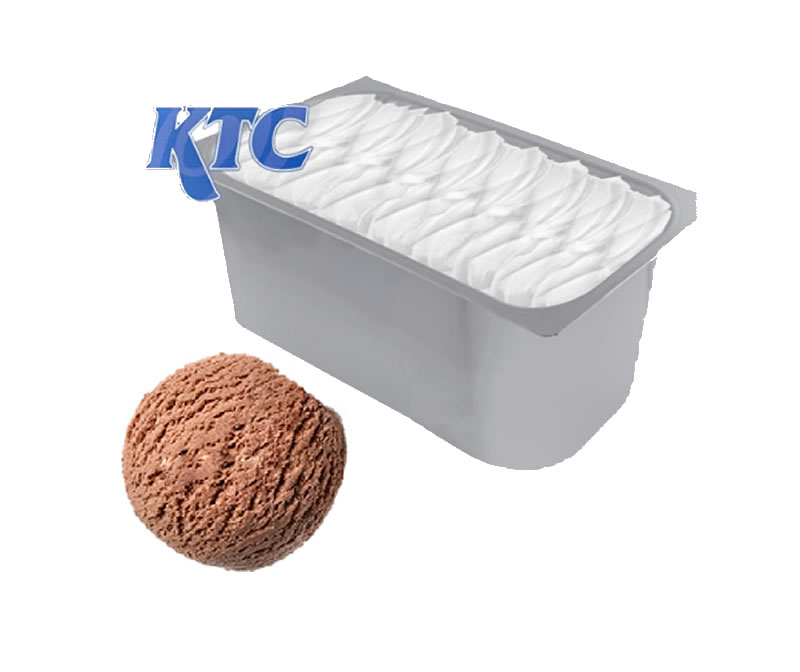 Cubeta para Helado de Chocolate 5 litros (bola de helado)