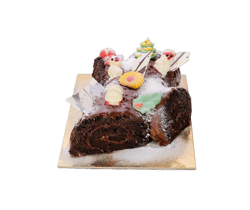 Chocolate and Hazelnut Christmas Trunk