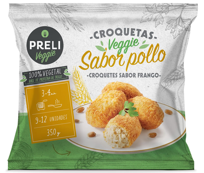 Croquetas de verduras con sabor a pollo