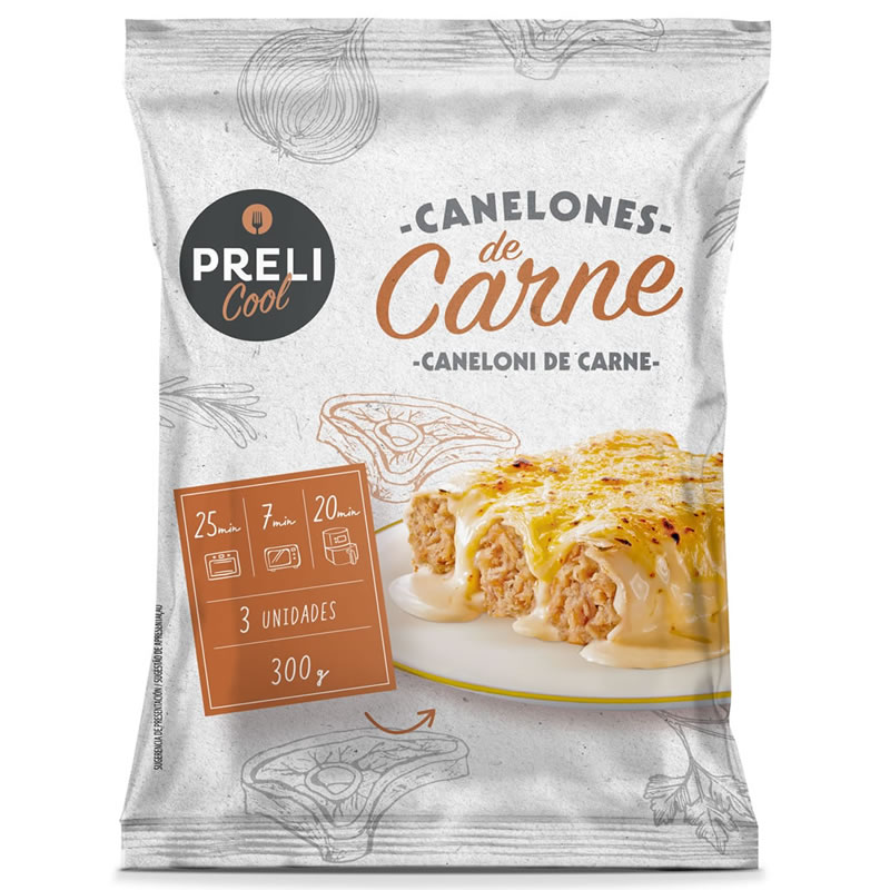 Gama Preli Caneloni de Carne com Bechamel