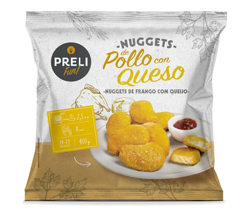 Nuggets de pollo y queso