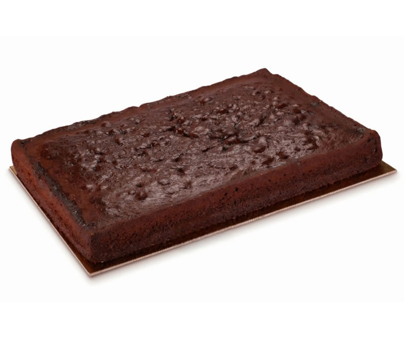 Plato de pastel de chocolate tradicional