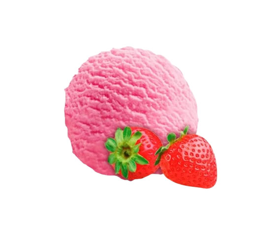 Cuvette de crme glace en vrac aux fraises