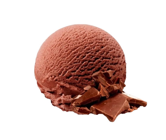 Cubeta de helado de chocolate a granel